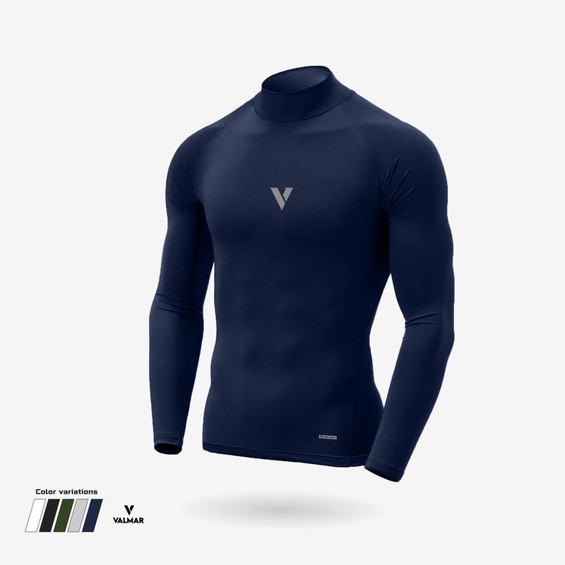 Valmar Baselayer manset BASIC pria olahraga Compression wear elastic sport man material spandex / mangset football running gym fitnes sepeda badminton 2