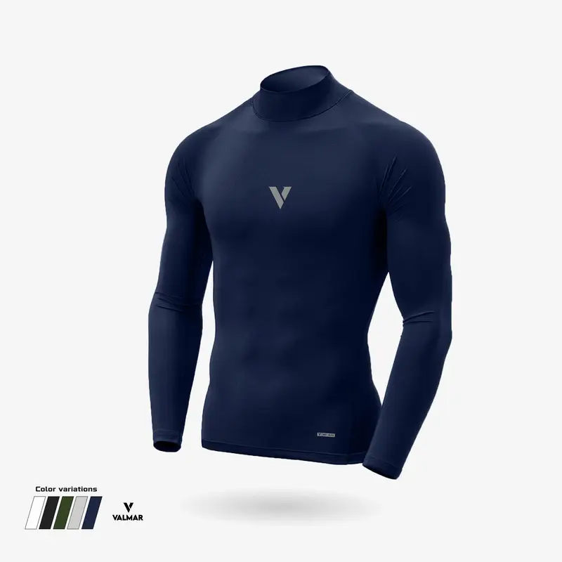 Valmar Baselayer manset BASIC pria olahraga Compression wear elastic sport man material spandex / mangset football running gym fitnes sepeda badminton 2