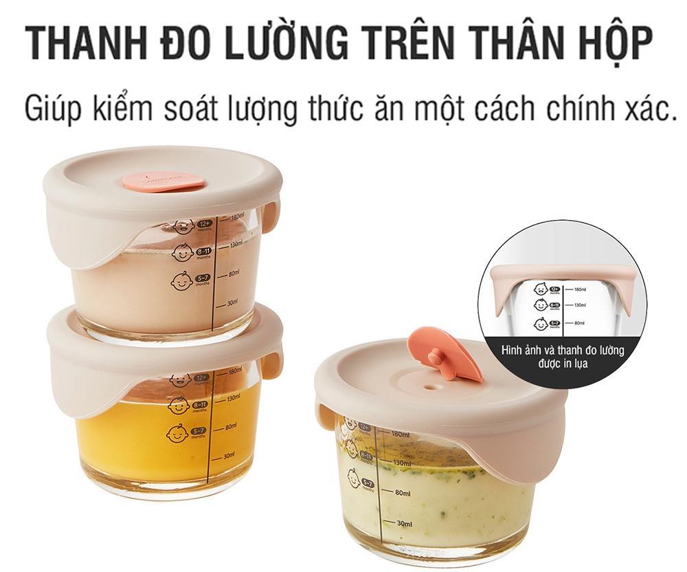 Hộp Thủy Tinh LocknLock Đựng Thức Ăn Dặm Cho Bé 120ml / 180ml / 230ml phân loại 2