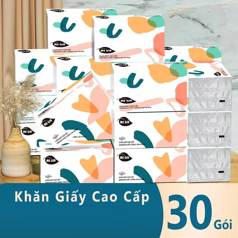COMBO THÙNG 30 Gói Khăn Giấy Sắc Hạ 107x175mm MEGIA Bản To khăn giấy cao cấp…