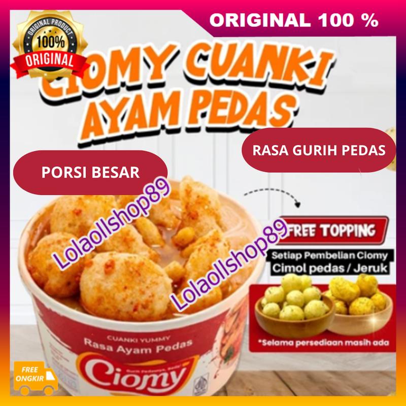 Product Introduction of CUP BESAR Ciomy Cuanki Ayam Pedas Cuangki Ciomy Halal Non MSG ORIGINAL 4