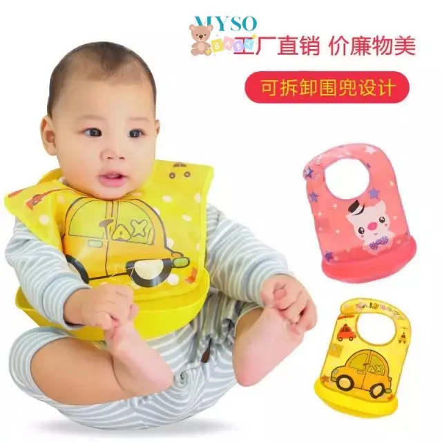 Bibs MPASI silikon bayi waterproof slabber bib makan bayi anti air celemek makan MPASI bayi apron makan silicone bayi 0