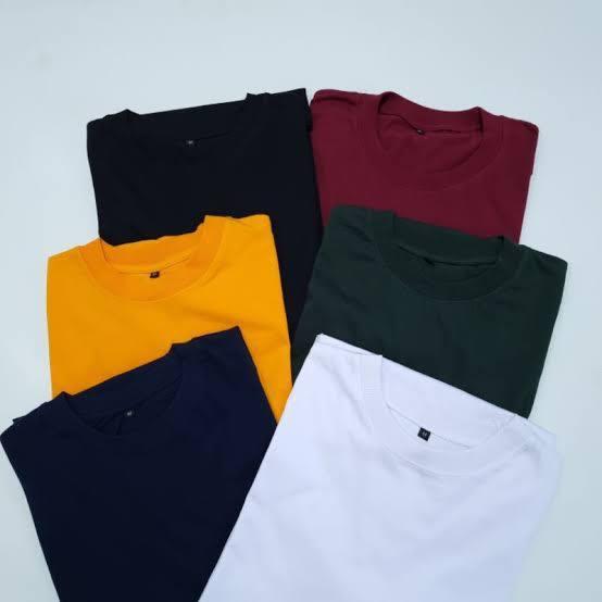 100RB DAPAT 8 KAOS POLOS ((WAJIB BACA DESKRIPSI)) / KAOS DEWASA PRIA DAN WANITA BAJU OBLONG UNISEX 7