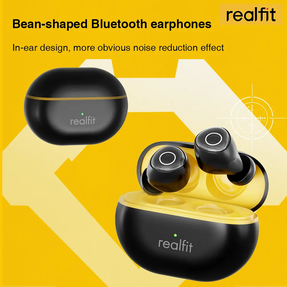 Tai Nghe Nhét Tai Nghe Bluetooth, Realfit F4 AI ANC, Khử Tiếng Ồn Chủ Động, Có Điều Khiển Mic, Ứng Dụng Điều Chỉnh EQ, Chế Độ Trò Chơi, Độ Trễ Thấp | BigBuy360 - bigbuy360.vn