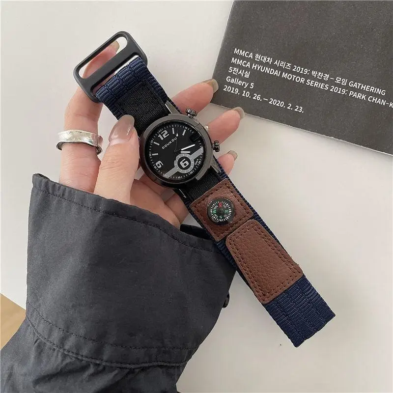 Đồng Hồ Nam, Phong Cách Hàn Quốc, Thời Trang Ngầu Xu Hướng Mới, Vải Bố, Phong Cách Preppy, Thường Ngày, Màn Hình Analog Và Kỹ Thuật Số, Thích Hợp Cho Bạn Trai, [Thanh Toán Khi Nhận Hàng], 2024