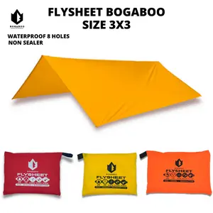 BISA COD Flysheet Ultralight Waterproof Ukuran 3x3 Meter 8 Lubang - Flysheet Tenda - Fly sheet - flyshet Pelindung TENDA