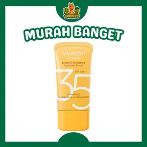 Wardah UV Shield Bright-C Hydrating Sunscreen Serum SPF 35 PA+++ 40ml Melindungi & Mencerahkan Kulit Kering Kusam Dengan Luminescine Vitamin C & Niacinamide