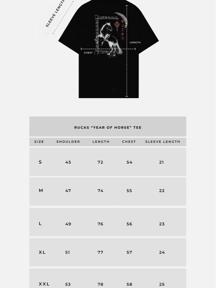 [100% ORIGINAL] RUCAS "YEAR OF HORSE" TEE