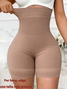 1 Recuento de Pantalones Cortos Fajas de Cintura Alta, Fajas, Ropa Cómoda para Mujer, Control de Barriga, Levantamiento de Traseros, Pantalones sin Costuras, Pantalones Cortos Fajas para Entrenamiento o Deportes