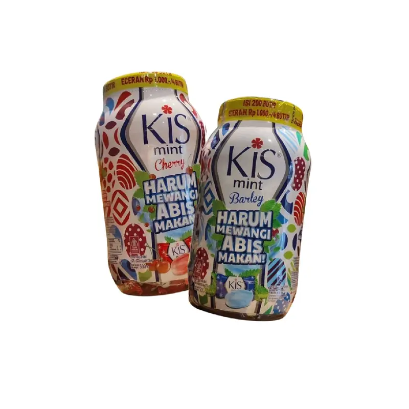 Permen Kis Mint 500gr isi 200pcs/Toples Kiss Candy Barley / Cherry 0