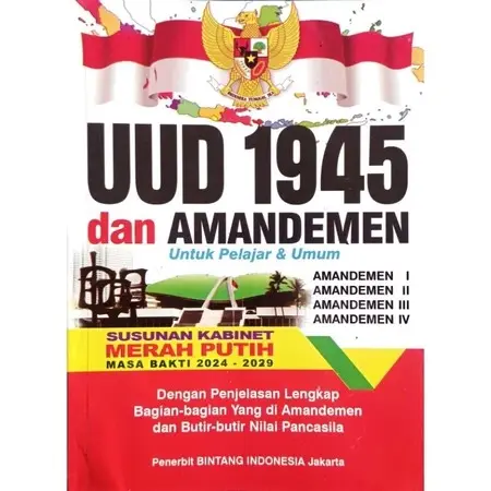 Buku UUD 1945 Dan Amandemen Lengkap  Terbaru Ukuran A5