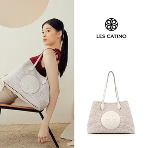 Tas Totebag Les Catino Devica Carry All Monogram