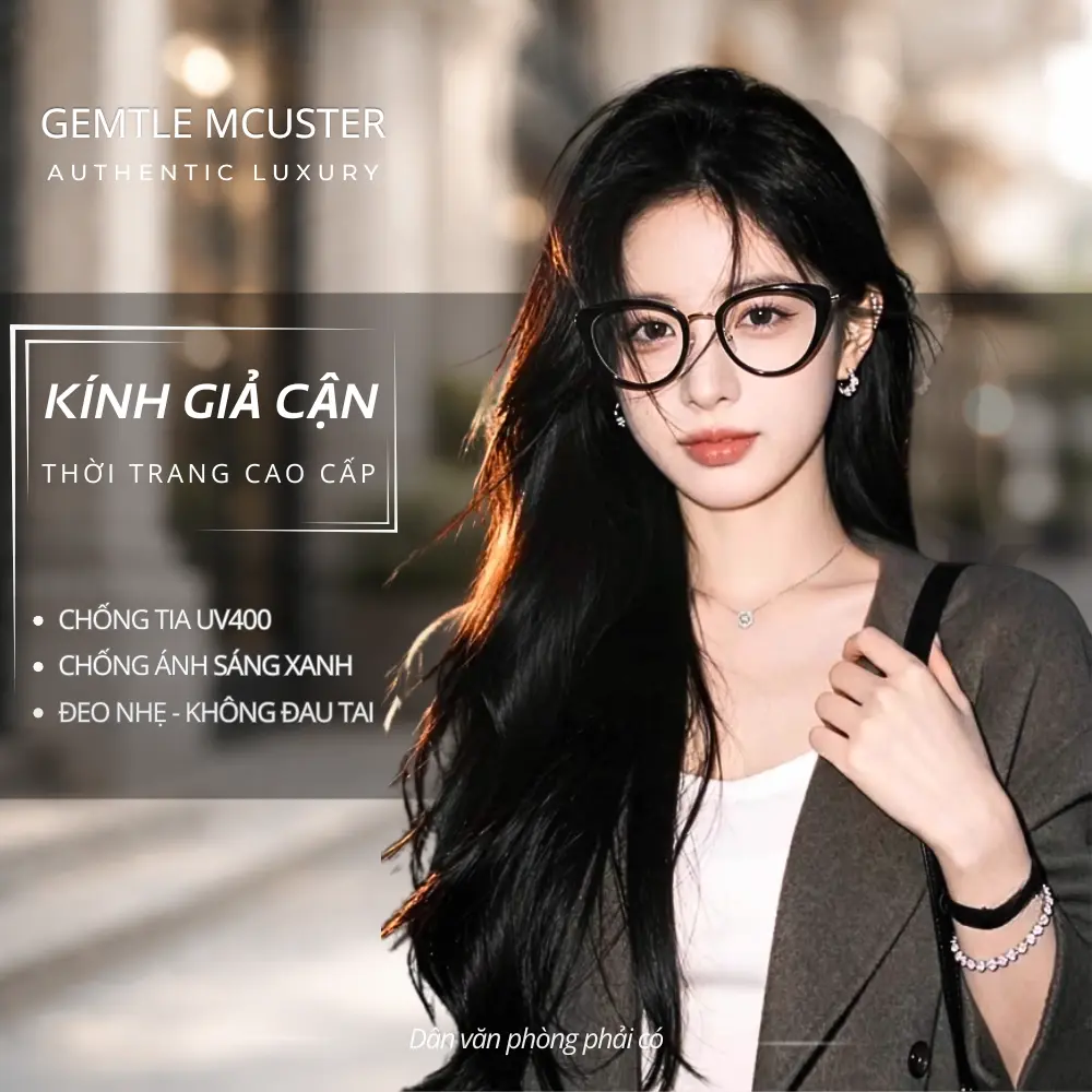 【GEMTLE MCUSTER】Kính Đổi Màu Gọng Mắt Mèo Siêu Nhẹ JW9309 Dành Cho Nữ Thiết Kế Trẻ Trung Chống Ánh Sáng Xanh Khung Tr90 Hình Học
