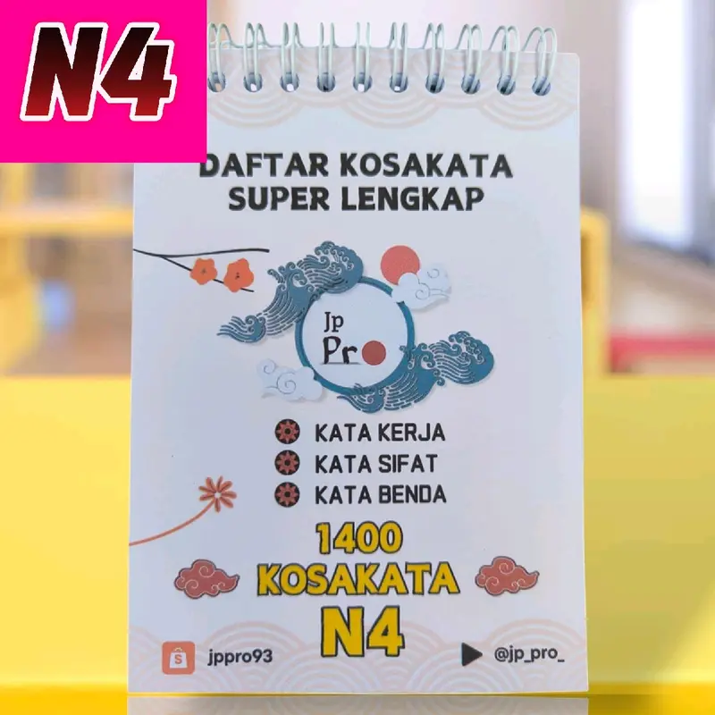Daftar Kosakata N4 Bahasa Jepang Super lengkap. 1.400 kosakata. Kotoba N4. Kotoba JLPT N4 0