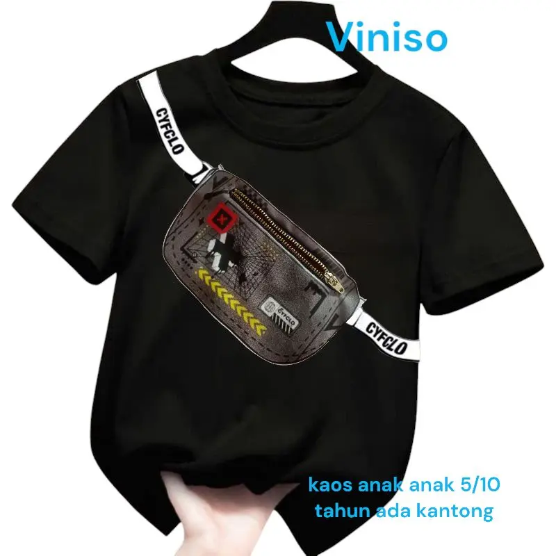 Kaos Anak Laki-Laki dengan Kantong -ok Fashion Baju Anak Cowok