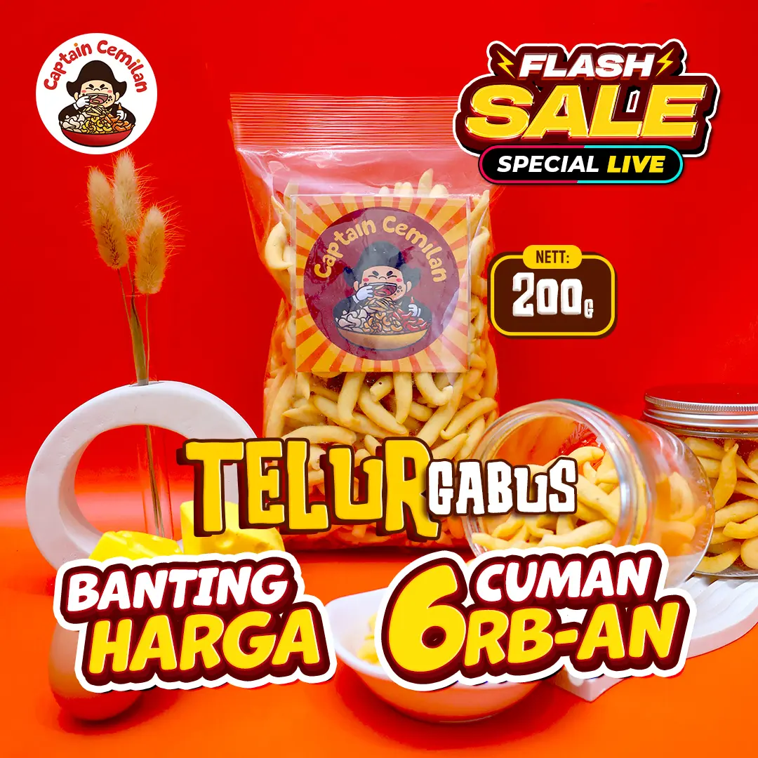 Flash Sale-200gr Telor gabus KEJU gurih renyah Bandung