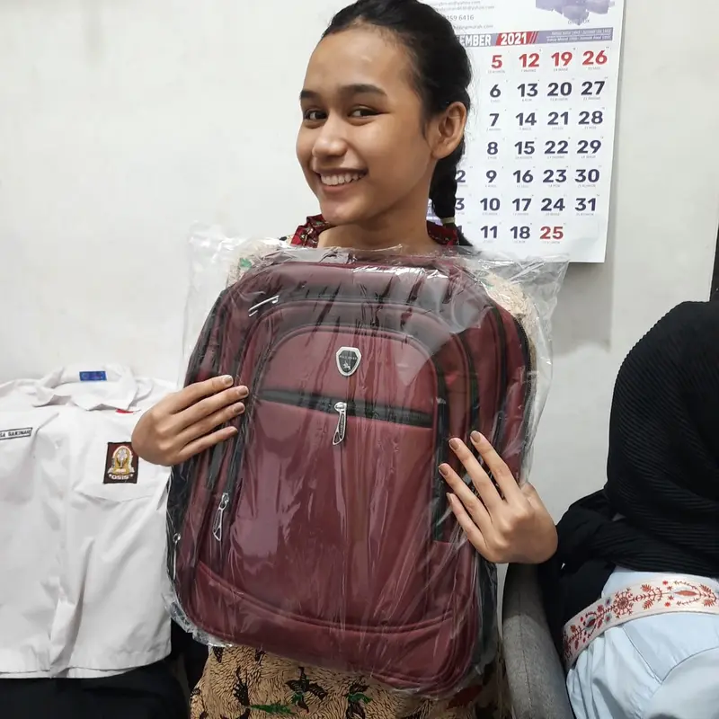 POLO GIVES Tas Ransel POLO Original Import 18 Inch + Free Raincover + Free USB Ransel Sekolah IMPORT 2