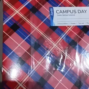 Bantex Buku Tulis Isi 10 Pcs Campus Day A5/B5 Notebook Catatan Jurnal Bergaris Cover Campus 1 Pack (10 Pcs)