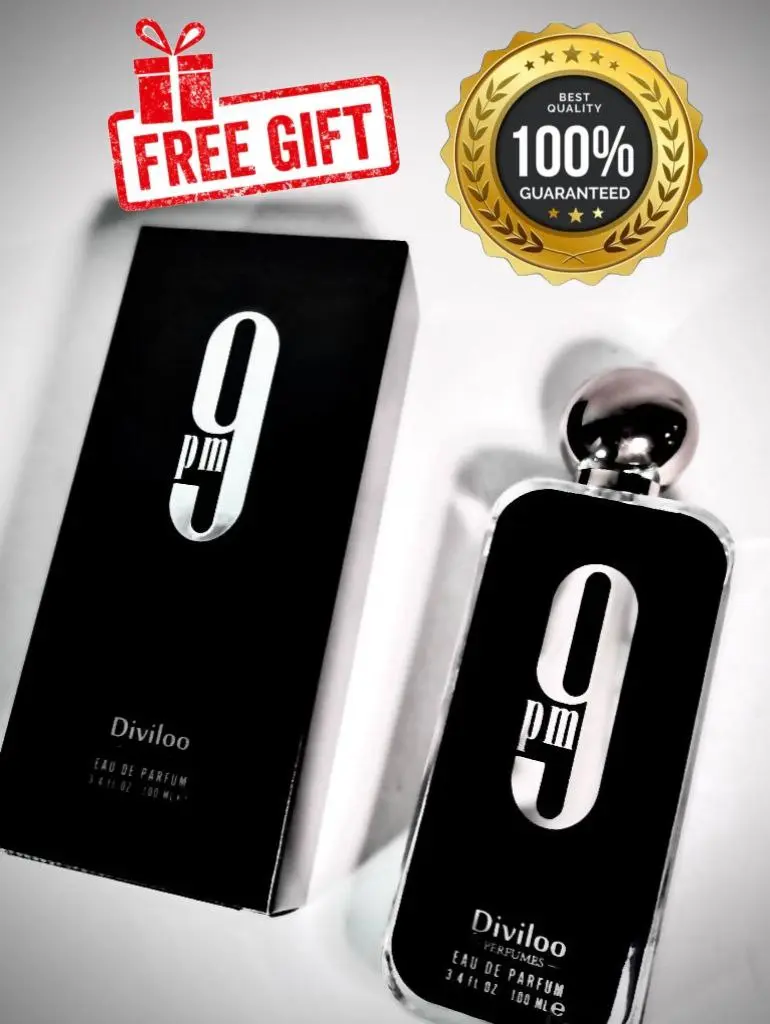 9pm Perfume Diviloo [For Men] Eau De Parfum 100ml Amber Vanilla fragrance Orange Scent