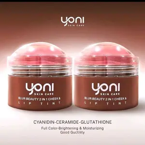YONI SKIN CARE -  Bundle Isi 2 Lip Tint - Muted Rose "Blur Beauty 2 in 1 Cheek" |