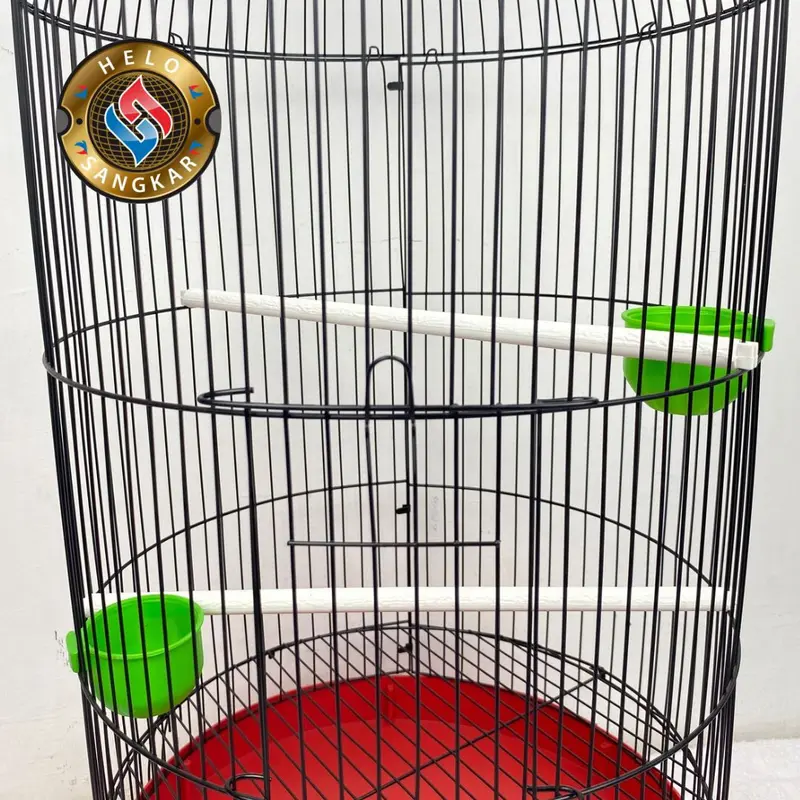 SET SANGKAR LOVEBIRD PVC HITAM OVAL / KAPSUL BESI IMPORT KANDANG LOVEBIRD SANGKAR BURUNG LOVE BIRD PARKIT KENARI SANGKAR 3