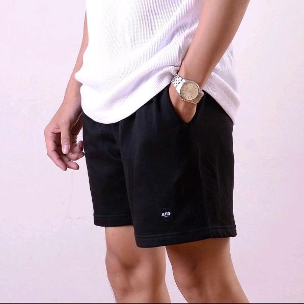 Celana pendek pria dewasa laki laki warna hitam biru putih abu abu coksu 0