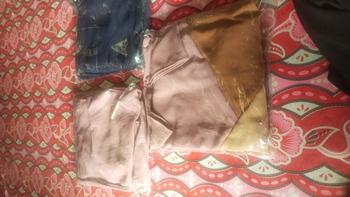 Product Review of db - AURA baju setelan muslim wanita kekinian korean style remaja dewasa crinkle airflow celana panjang atasan 3/4 terbaru 2025 baju set santai Kulot Casual from R**y 1