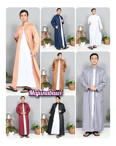 Jubah PREMIUM TOYOBO 2 IN 1 Gamis Embos Toyobo Laki Laki Pria Dewasa GRATIS PECI jubah muslim pria jubah lebaran