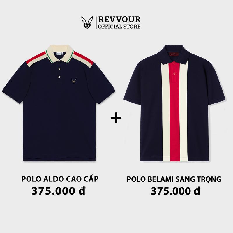 Combo 2 Áo Polo Aldo + Polo Belami Độc Quyền Revvour áo polo cá sấu