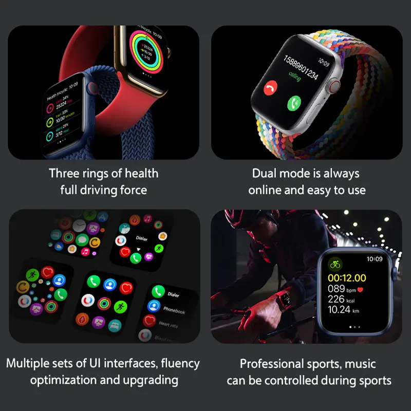 Smartwatch WISELION Bluetooth LG69 Pro Max | Sport & Health Mode | Hi-Fi Sound | Music Express | Wireless 4