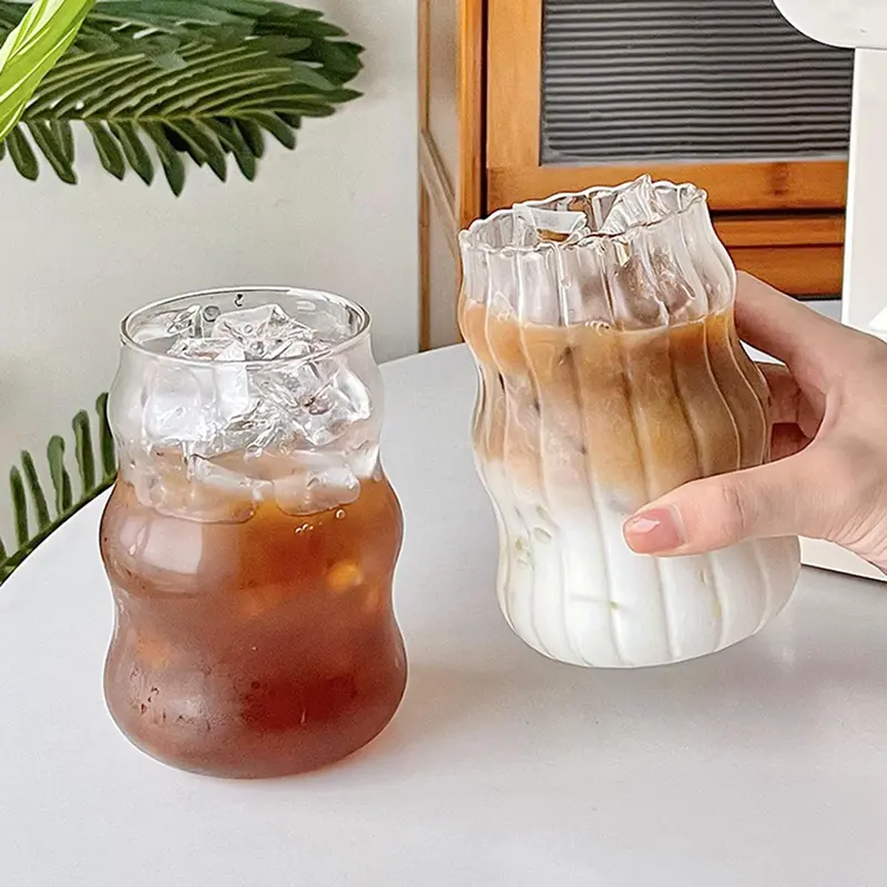 One Two Cups Gelas Kaca Borosilicate Aesthetic Coffee Glass - GK23 Peralatan Kopi Minuman 4