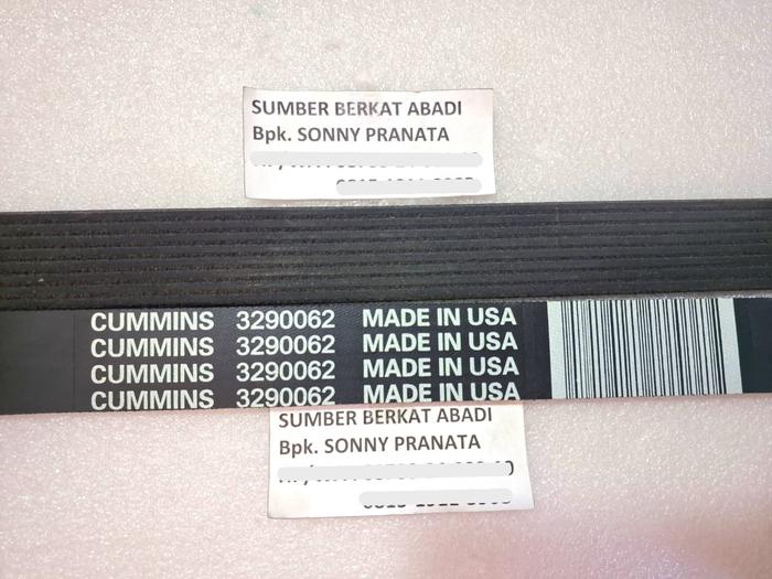 Jual CUMMINS 3290062 3288779 ENGINE FAN BELT 3929330 3288790 V-BELT ...