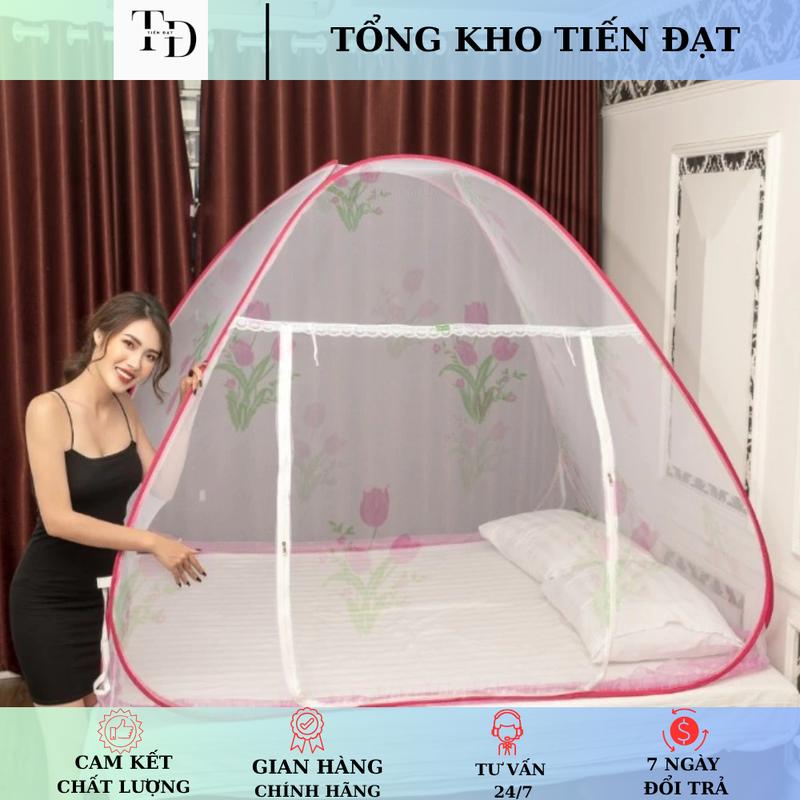 TIẾN ĐẠT Màn Chụp Tự Bung Đỉnh Chóp Cao Cấp Chống Côn Trùng Giấc Ngủ Ngon Khung Thép Đàn Hồi Cẩn Thận Chất Liệu Tốt Nhất Thị Trường