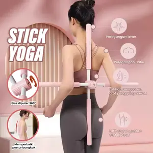 Body Stick Yoga Stick Alat Olahraga Body Stick Pilates Tongkat Yoga Alat Penegak Punggung 019-25