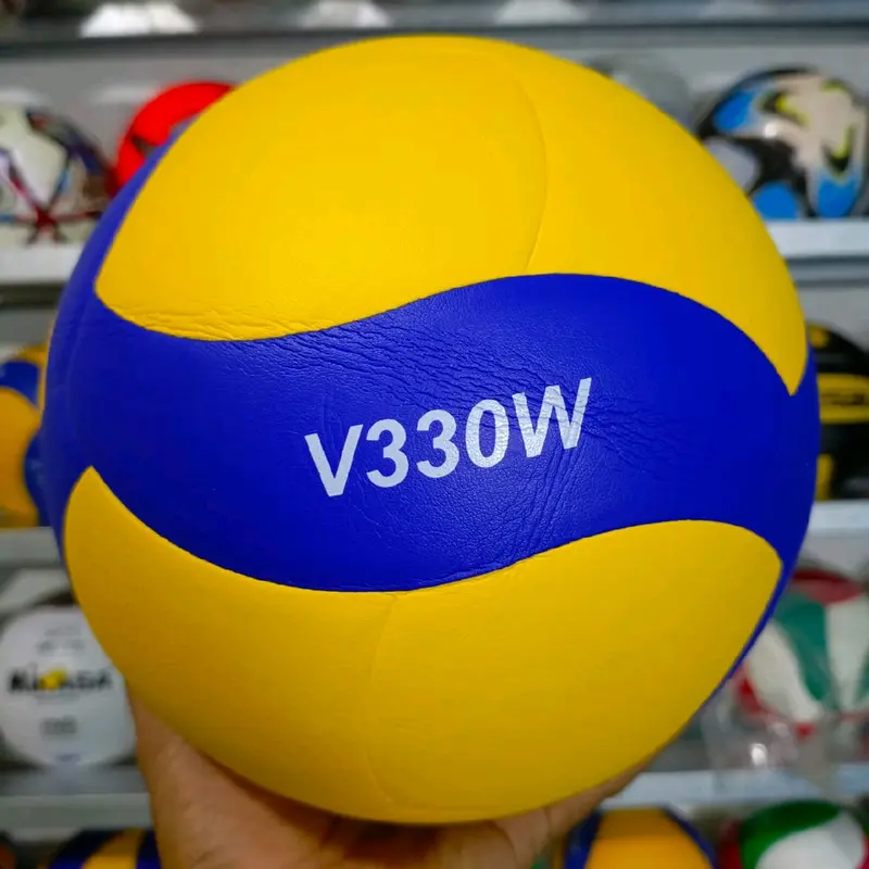 Bola Voli Volly Voly press V330W Pro Liga bahan PU ORIGINAL Import Super soft touch size 5 Kualitas Turnamen Olahraga Outdoor free Pompa Pentilasi Dan Jaring Bisa COD Ball Volley 3