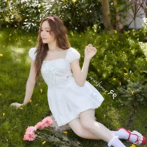 Crushour | Quiin Dress | Dress Balon Pendek Mini Dress Cute Lucu Korean Style Casual Waist Wanita