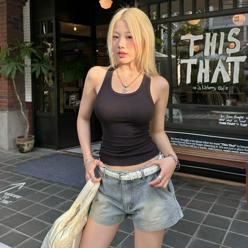 Calem.Club - Áo Ba Lỗ nữ Easy Fit Tank Top form basic vải thun co giãn tôn dáng