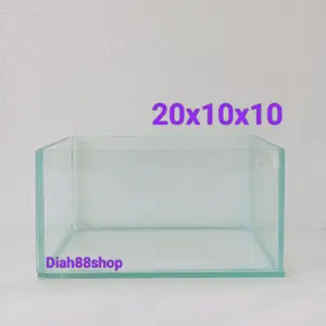 soliter kaca mini soliter cupang 20x10x10 akuarium mini aquarium guppy soliter mini soliter guppy akuarium cupang