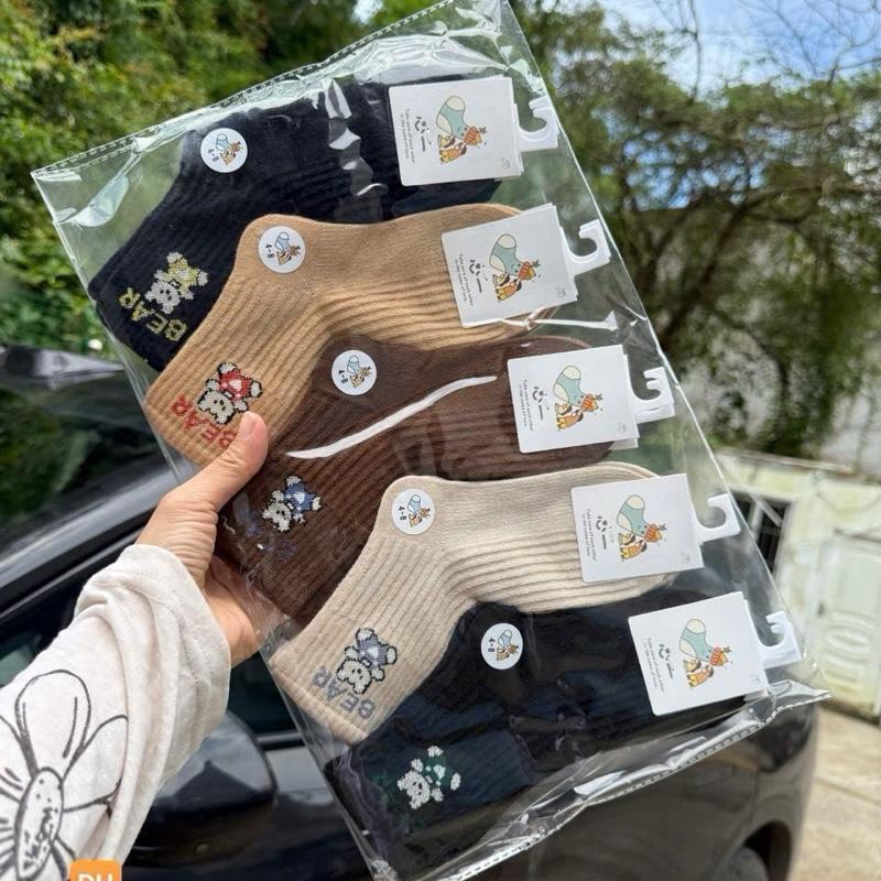  Sét 10 đôi tất trẻ em vặn thừng cotton cổ cao cho bé trai,bé gái 1-12 tuổi hàng đẹp giao mẫu ngẫu nhiên 