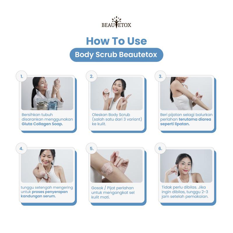 Beautetox Original Whitemilky Jasmine Chocowhite Exfoliator Emulsion Body Scrub Tanpa Bilas Lulur 4