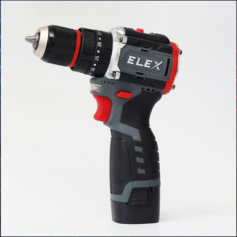 Máy khoan pin ELEX EL-ID1610BL, Không chổi than, Chuyên khoan bê tông, khoan tường, sắt, gỗ, bắt vít, Có khóa trục 1