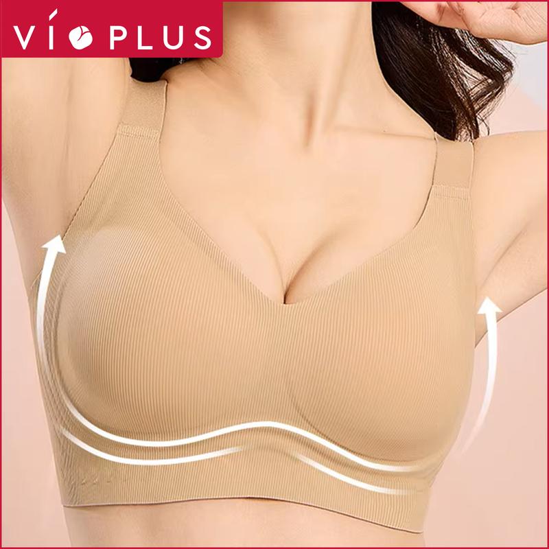  Áo Lót Áo Bra Áo Trong Nữ BigSize Cỡ Lớn Su Tăm Thoáng Mát Mút Đệm Mỏng Nhẹ Bảng Lưng To Không Lộ Viền -- BW250998 