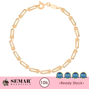 Gelang Emas Noella Twirly Bracelet Gold 10K Semar Nusantara