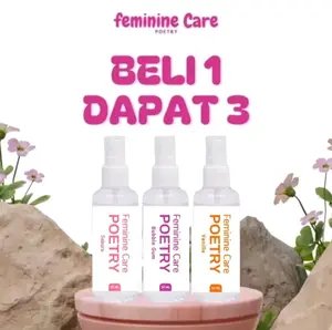 poetry paket 3 botol feminime care spray  sweet aromatic