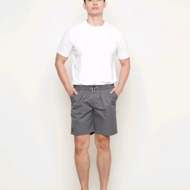 BOARDSORT / Celana Pendek Pria Dewasa / Celana Pendek Short Premium / Celana Pendek Cowom Santai / Katun / Celana Pendek / Bawahan Pria / celana pendek cowok / celana pendek pria / celana cargo Slim-fitting Gray 6