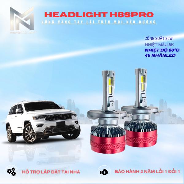 ĐÈN LED PHA H8S Pro  85W. Lắp Cho Pha Đèn Oto và Xe Máy DC 12-24v ( đủ chân H4-H7- H11- 9005-9006 - H1). Bảo Hành 2 Năm Lỗi 1 ĐỔI 1