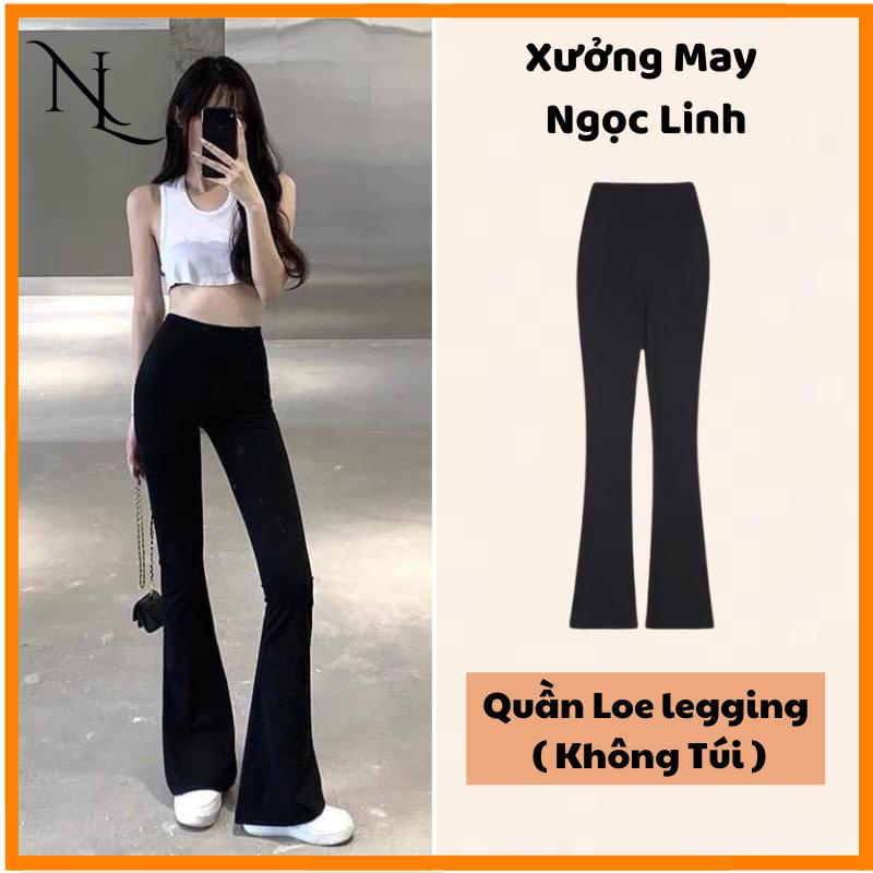  Quần Legging nữ Ống Loe Hack Dáng Chiều Cao LG10 