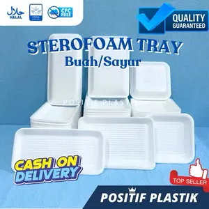 [TERMURAH] KCS Sterofoam Buah - Foam Tray Buah - Foam Alas Buah Tebal