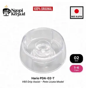 Hario V60 Drip Assist PDA-02-T Pete Licata Model Alat Seduh Kopi - 02 Transparan