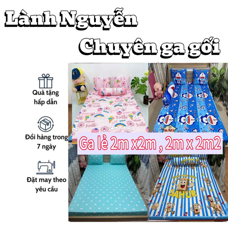 freeship_ga lẻ 2m, 2m2_chất thun lạnh hàn quôc_không kèm áo gối